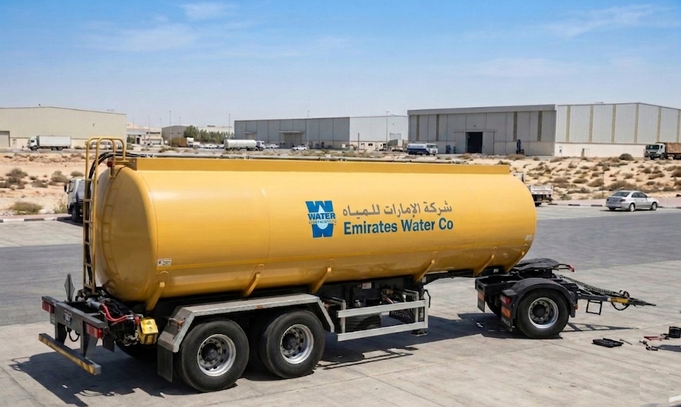 Articulated Water Tanker for On-Site Storage